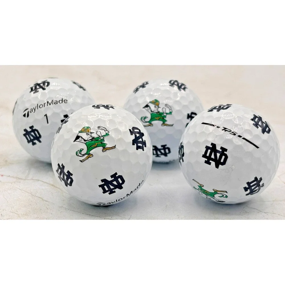 Notre Dame Fighting Irish‎ TaylorMade Tp5 Pix Golf Balls Lot of 4 No Box EUC